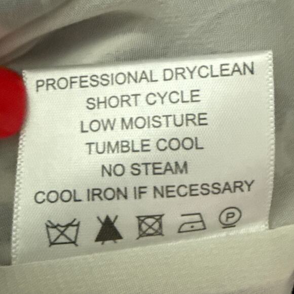 Tory Burch Monochrome Silk-Blend Shift Dress‎ Black/White Florals Size 6 - Picture 11 of 11